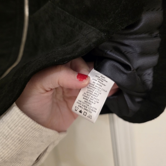 Vintage dennis basso Suede Leather Moto Western Jacket NWT Wmns 1X Black Gothic - Picture 5 of 10